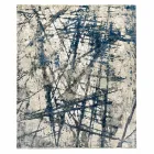 Moderner Design-Wohnzimmerteppich mit Muster aus Bambusseide und Wolle – Laptos Viadurini