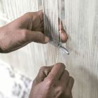 Handgefertigter modularer farbiger Viskoseteppich, gewebt in Indien – Gilberto Viadurini