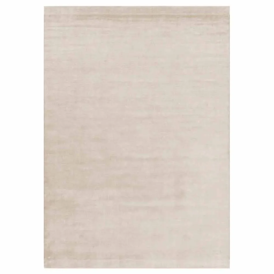 Großer farbiger Teppich aus Wolle und Seide mit modernem Designband - Mischung Viadurini