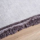 Teppich aus Viskose und Baumwolle mit farbigen Fransen in modernem Seidendesign - Garbino Viadurini