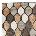 Moderner Designerteppich mit geometrischem Muster aus Wolle und Baumwolle – Tapioka Viadurini
