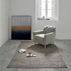Moderner handgewebter Teppich aus Wolle und Baumwolle für das Wohnzimmer – Relict Viadurini