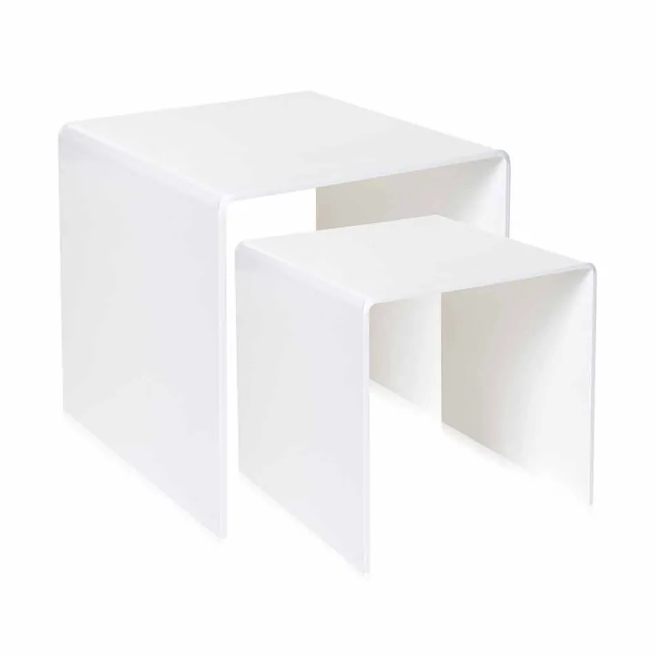 Designtische aus farbigem Plexiglas, hergestellt in Italien, Spinoso Viadurini