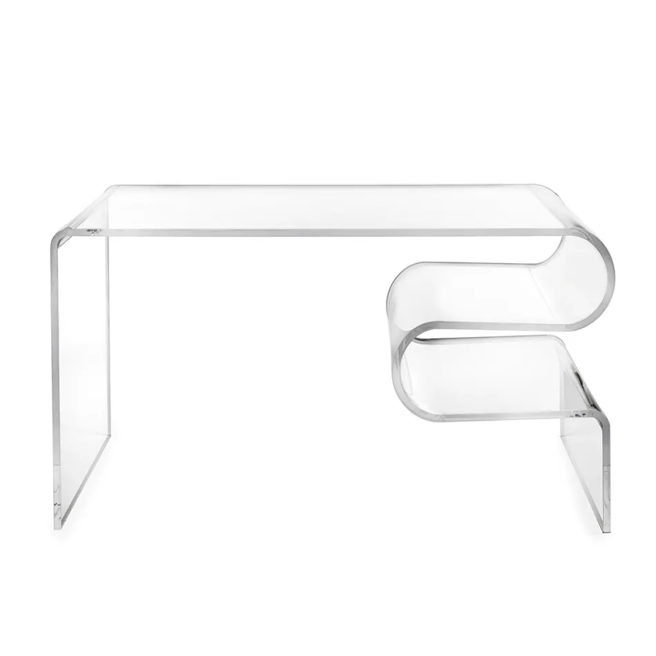Dennis Couchtisch aus transparentem Plexiglas, hergestellt in Italien Viadurini