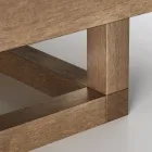 Niedriger Garten-Couchtisch mit Plattenplatte aus Steingut Made in Italy - Bresson Viadurini