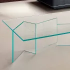 Niedriger Couchtisch aus extra klarem Glas 2 Größen Made in Italy - Random Viadurini