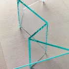 Niedriger Couchtisch aus extra klarem Glas 2 Größen Made in Italy - Random Viadurini