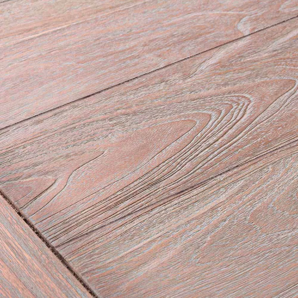 Homemotion - Nusadua Natural Low Teak Design Couchtisch im Freien Viadurini