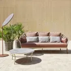 Niedriger Tisch Platte aus HPL oder Keramik Made in Italy - Emmacross von Varaschin Viadurini