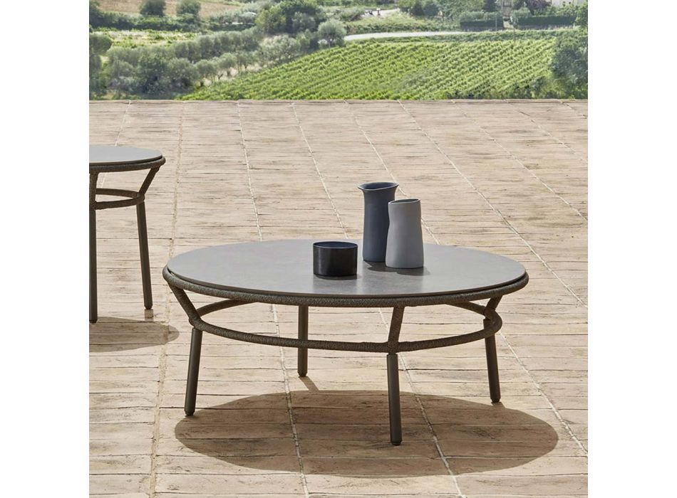 Niedrige Tischplatte HPL oder Keramik Made in Italy - Emmacross von Varaschin Viadurini