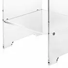 Mimi moderner Design transparenter Couchtisch / Nachttisch, made in Italy Viadurini