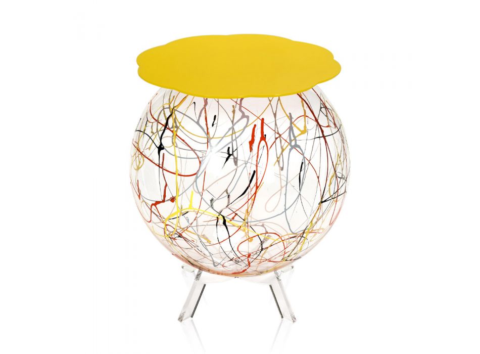 Vielseitiger Nachttisch aus recycelbarem farbigem Plexiglas - Paolone Viadurini