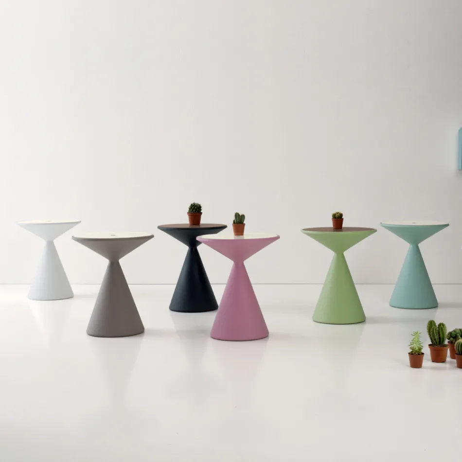 Couchtisch Container für Wohnzimmer aus Polyethylen Made in Italy - Acuto Viadurini