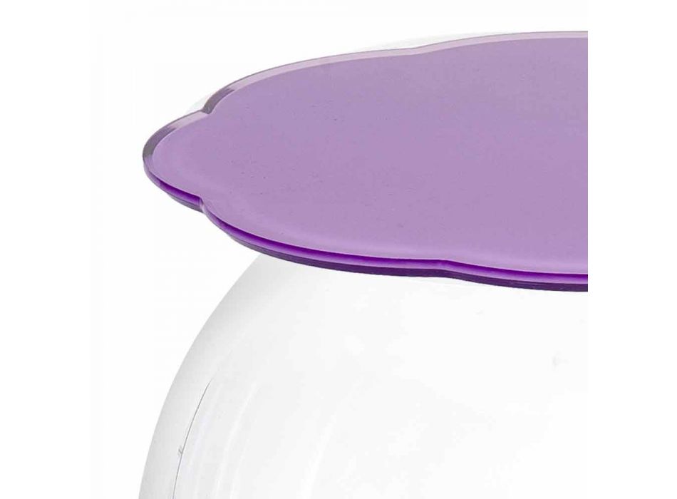 Biffy runder Tisch / Behälter in Lavendelfarbe, modernes Design