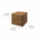 High Garden Beistelltisch aus gewebtem synthetischem Rattan - Yves Viadurini