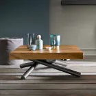 Transformable Design Couchtisch aus Made in Italy Holz - Vincenzo Viadurini