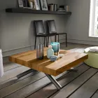 Transformable Design Couchtisch aus Made in Italy Holz - Vincenzo Viadurini