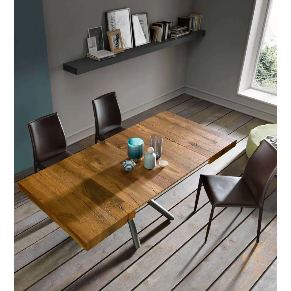 Transformable Design Couchtisch aus Made in Italy Holz - Vincenzo Viadurini