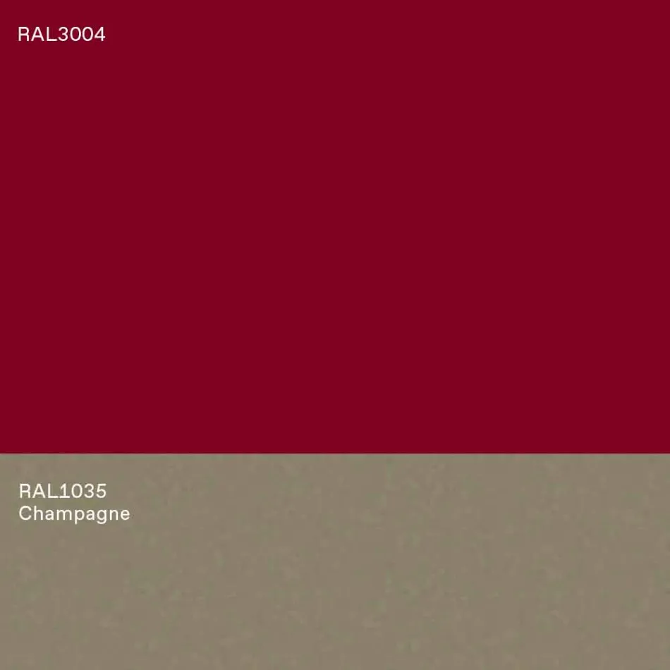 Moderner Couchtisch mit niedrigem Design Blau oder Burgund mit Ring - Lok Viadurini