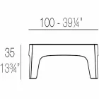 Solid by Vondom Outdoor-Couchtisch aus Polypropylen Viadurini