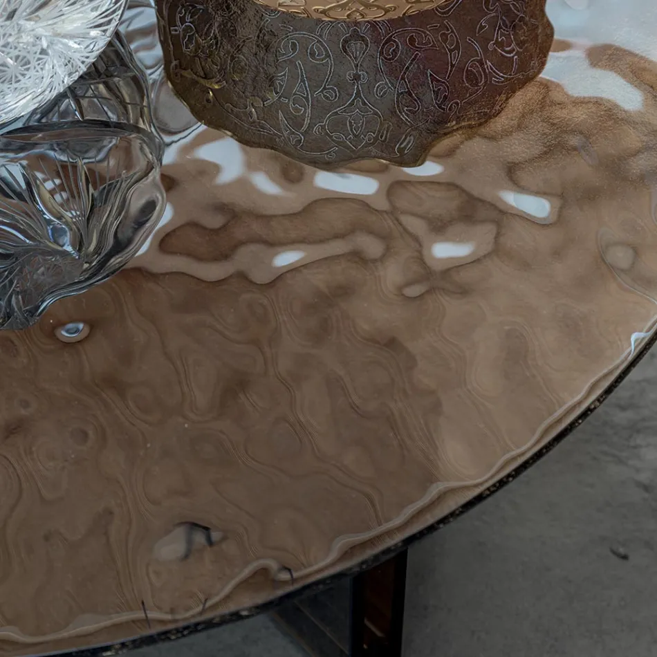 Runder Couchtisch aus Glas für Wohnzimmerdesign 3 Größen - Imolao Viadurini