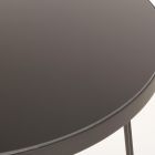 Runder Couchtisch aus schwarzem Stahl und Glasplatte 2 Größen - Zanzino Viadurini