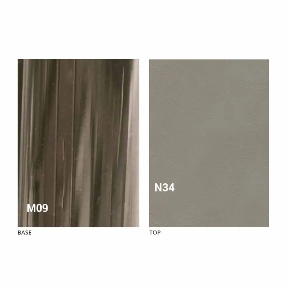 Moderner umwandelbarer Couchtisch aus Holz und Metall Made in Italy - Gabri Viadurini