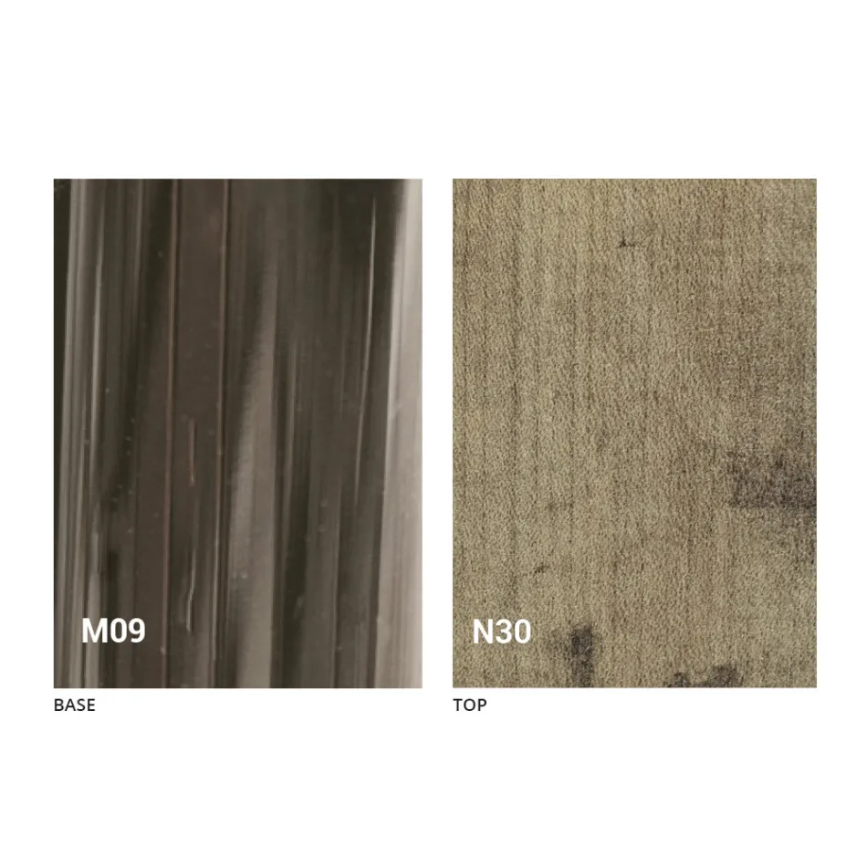 Moderner verwandelnder Couchtisch aus Holz und Metall Made in Italy - Gabri Viadurini