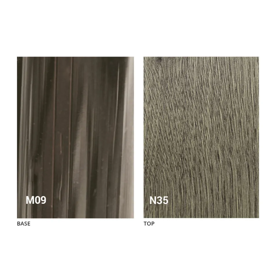 Moderner verwandelnder Couchtisch aus Holz und Metall Made in Italy - Gabri Viadurini