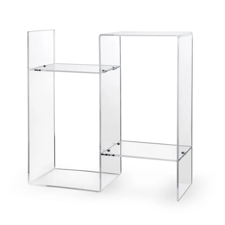 Couchtisch aus transparentem oder Rauch-Plexiglas Made in Italy - Janne Viadurini