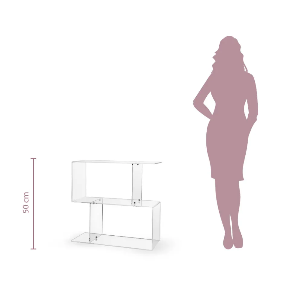 Couchtisch aus transparentem oder Rauch-Plexiglas Made in Italy - Janne Viadurini