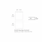 Couchtisch im Freien aus Aluminium und quadratischem schwarzem Laminat - Suave von Vondom Viadurini
