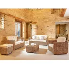 Outdoor-Tisch aus Abaca-Faser - Raziel Viadurini