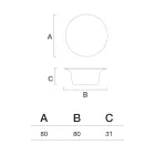Outdoor-Couchtisch aus Polyethylen, erhältlich in verschiedenen Farben - Handtuch Viadurini
