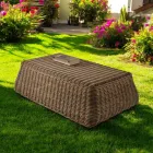 Outdoor-Couchtisch aus handgewebtem Polyrattan - Charlie Viadurini