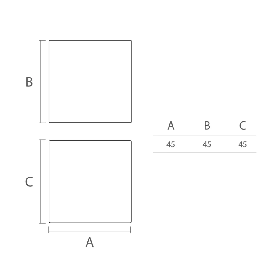 Heller Outdoor-Couchtisch aus weißem Polyethylen Made in Italy - Derti Viadurini
