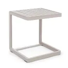 Garten-Couchtisch aus lackiertem Aluminium, Homemotion, 2 Stück – Rodric Viadurini