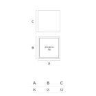 Heller Garten-Couchtisch aus weißem Polyethylen Made in Italy - Derti Viadurini