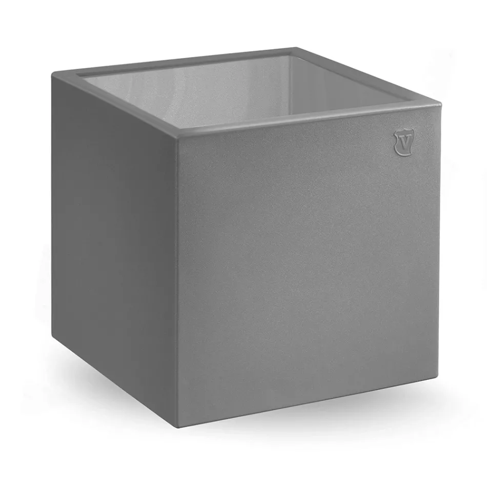 Quadratischer Garten-Couchtisch aus farbigem Polyethylen Made in Italy - Noemi Viadurini