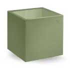 Quadratischer Garten-Couchtisch aus farbigem Polyethylen Made in Italy - Noemi Viadurini