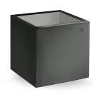 Quadratischer Garten-Couchtisch aus farbigem Polyethylen Made in Italy - Noemi Viadurini