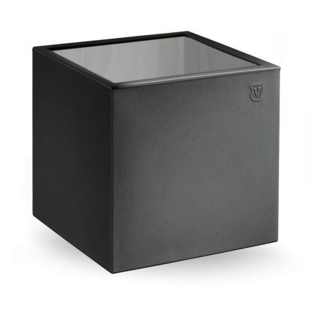 Quadratischer Garten-Couchtisch aus farbigem Polyethylen Made in Italy - Noemi Viadurini