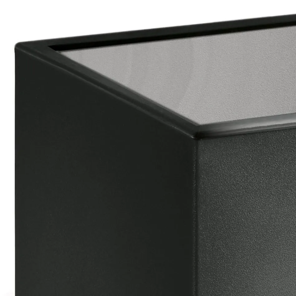 Quadratischer Garten-Couchtisch aus farbigem Polyethylen Made in Italy - Noemi Viadurini