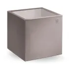 Quadratischer Garten-Couchtisch aus farbigem Polyethylen Made in Italy - Noemi Viadurini