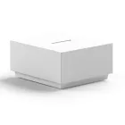 Quadratischer Garten-Couchtisch aus Polyethylen Made in Italy - Macao Viadurini