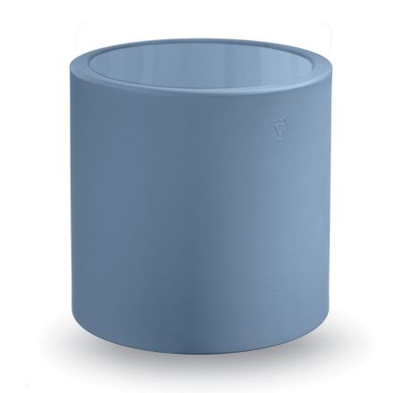 Runder Garten-Couchtisch aus farbigem Polyethylen Made in Italy - Noemi Viadurini