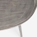 Couchtisch aus plattiertem und antikem Aluminium Design Homemotion - Smemo Viadurini