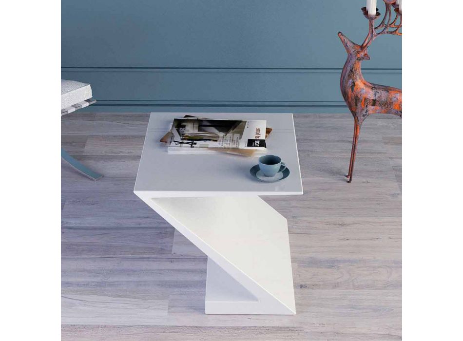 Tisch weiß modernes Design Sitz Zeta made in Italy Viadurini