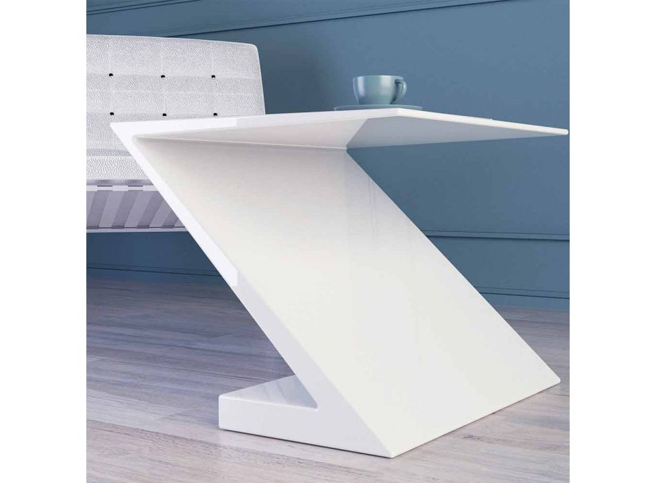 Tisch weiß modernes Design Sitz Zeta made in Italy Viadurini