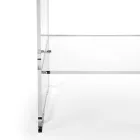 Couchtisch mit 1 Regal aus transparentem Plexiglas, hergestellt in Italien – Mulan Viadurini